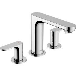 Змішувач Hansgrohe Rebris S 110 для умивальника на 3 отв з д/к pop-up. Chrome 72530000