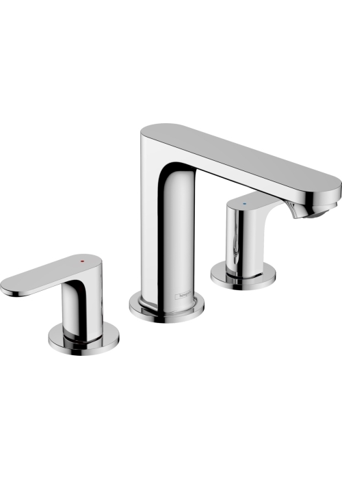 Змішувач Hansgrohe Rebris S 110 для умивальника на 3 отв з д/к pop-up. Chrome 72530000