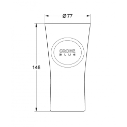 Набір склянок Grohe Blue, 40437000