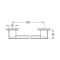 Полотенцедержатель Grohe Selection Cube 40807000