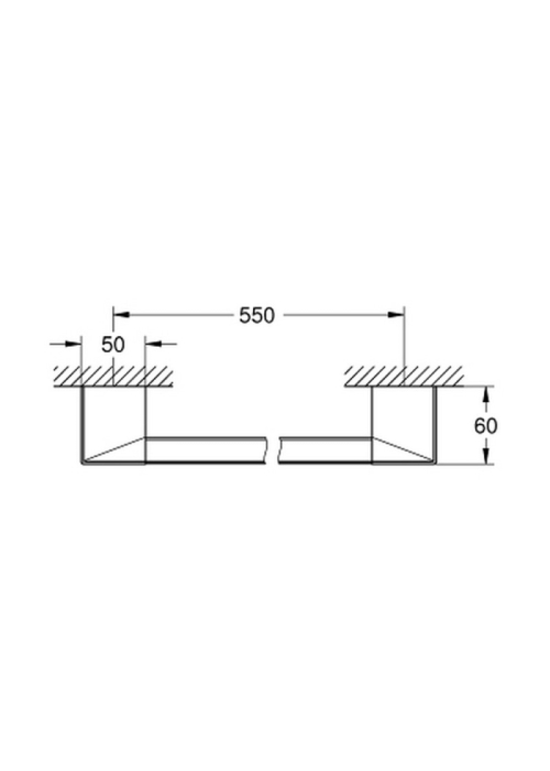 Рушникотримувач Grohe Selection Cube 40807000