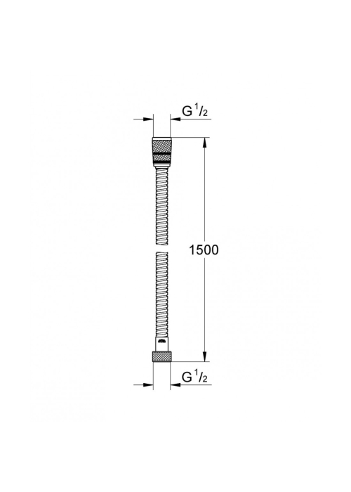 Шланг для душу Grohe Rotaflex Metal Longlife 150 см, 28417000