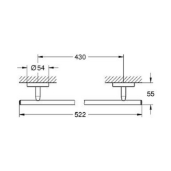 Рушникотримувач Grohe BauCosmopolitan 40459001