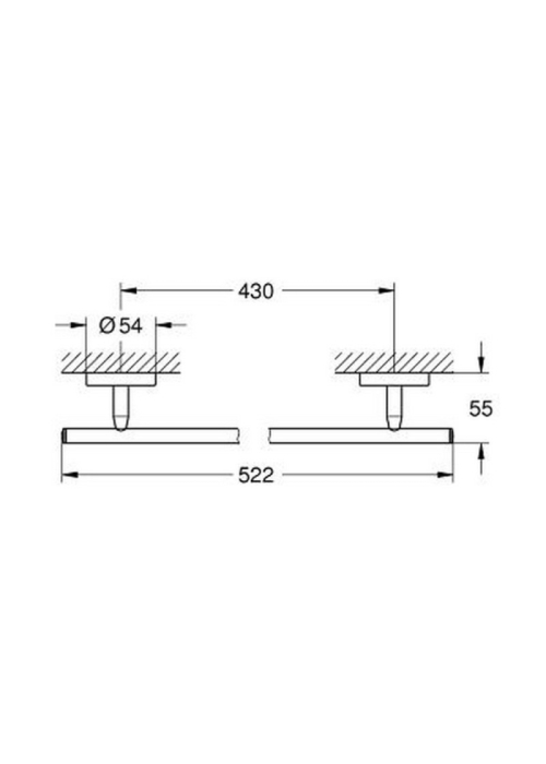 Рушникотримувач Grohe BauCosmopolitan 40459001