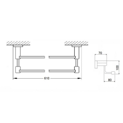 Рушникотримувач Qtap Liberty ANT 1148