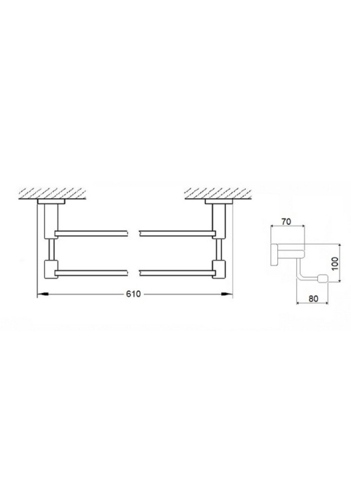 Рушникотримувач Qtap Liberty ANT 1148