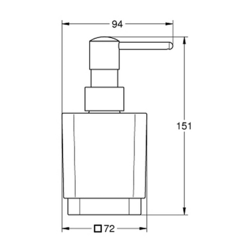 Дозатор рідкого мила Grohe Selection Cube 40805000