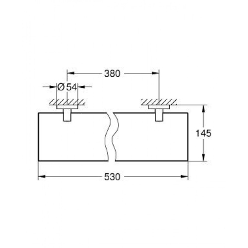 Скляна поличка Grohe Essentials New, 40799001