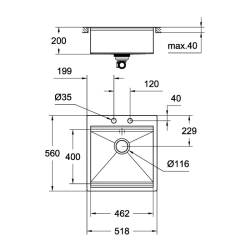 Кухонная мойка Grohe EX Sink K800 31583SD0