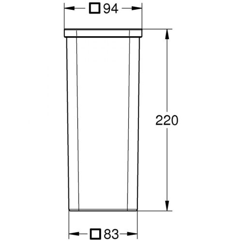 Запасне скло для туалетної щітки Grohe Selection Cube, 40867000