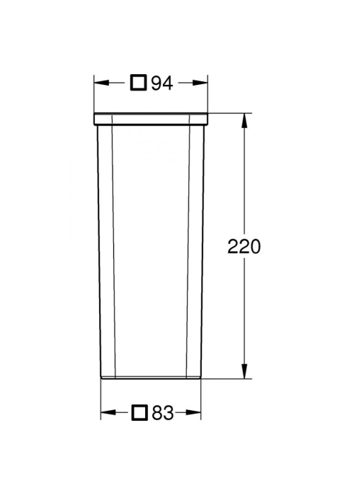 Запасне скло для туалетної щітки Grohe Selection Cube, 40867000