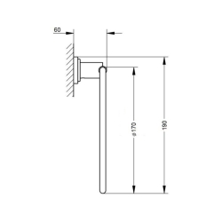 Рушникотримувач Qtap Liberty ANT 1160