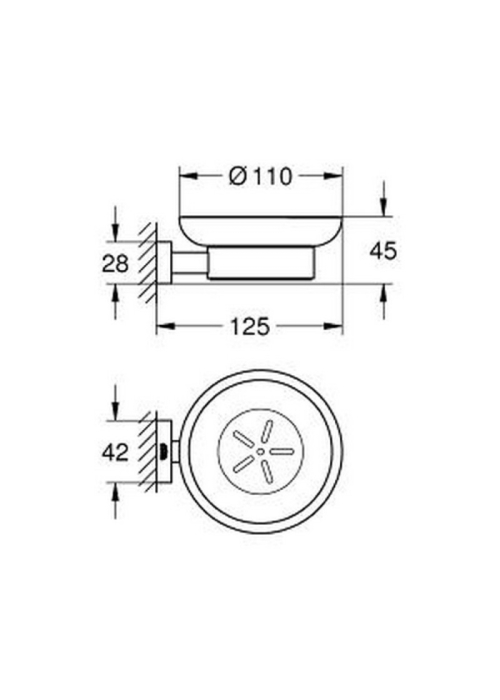 Мильниця Grohe Essentials Cube 40754001