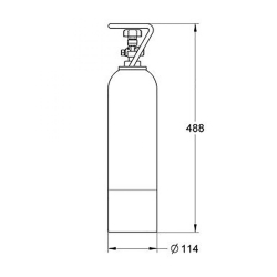 Балон із вуглекислим газом Grohe Blue 2 кг, 40423000