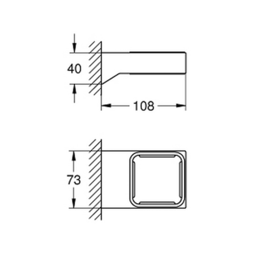 Тримач для аксесуарів Grohe Selection Cube 40865000