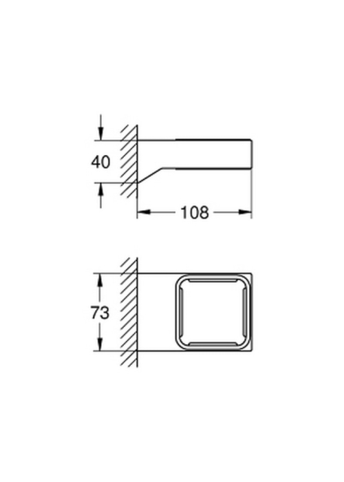 Тримач для аксесуарів Grohe Selection Cube 40865000