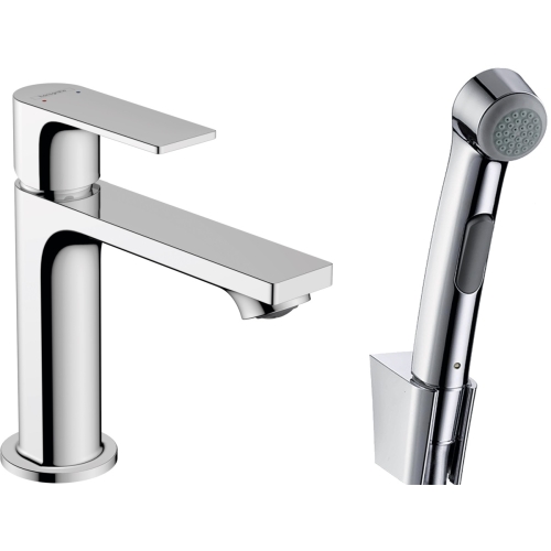 Смеситель Hansgrohe Rebris E 110 для умывальника с гигиенической лейкой. Chrome 72216000