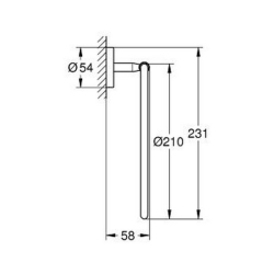 Рушникотримувач Grohe BauCosmopolitan 40460001