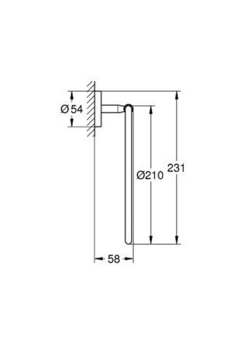 Рушникотримувач Grohe BauCosmopolitan 40460001