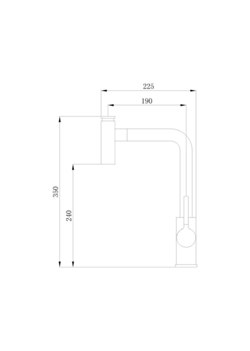 Qtap Inspai CRM 013F кухня U з поворотним виливом (k35)