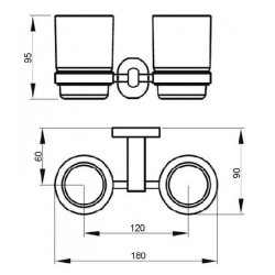 Стакан подвійний Qtap Liberty ANT 1155