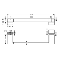 Ручка для дверей у душову Hansgrohe AddStoris 41759140