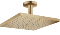 Верхній душ Hansgrohe Raindance E 300 1jet із стельовим з'єднувачем Brushed Bronze 26250140