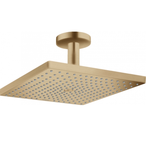 Верхній душ Hansgrohe Raindance E 300 1jet із стельовим з'єднувачем Brushed Bronze 26250140