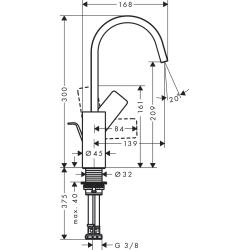 Змішувач Hansgrohe Vivenis для раковини, чорний 75030670