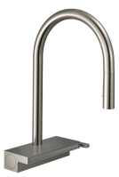 Смеситель для кухни Hansgrohe Aquno Select M81 с выдвижным душем, под сталь 73837800