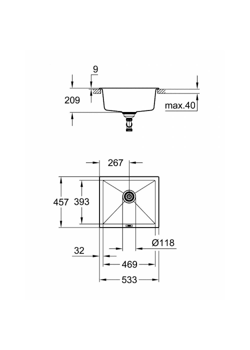 Кухонна мийка Grohe K700 31654AT0