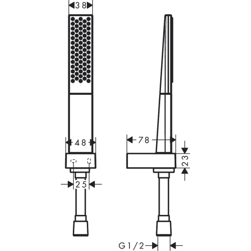 Душовий набір Hansgrohe Rainfinity 100 1jet із душовим шлангом 160 см 26856700