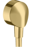 Шланговое подключение Hansgrohe FixFit E без обратного клапана Polished Gold Optic 27454990