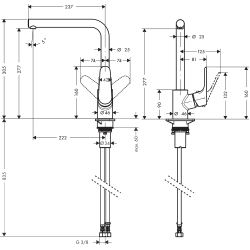 Кухонний змішувач Hansgrohe Focus Matt Black 31817670