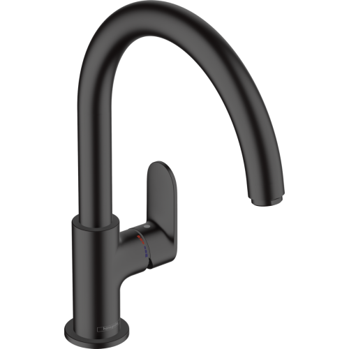 Змішувач Hansgrohe Vernis Blend M35 для кухонного миття, чорний матовий 71870670