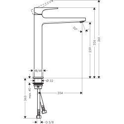 Смеситель для раковины Hansgrohe Metropol Matt White 32512700