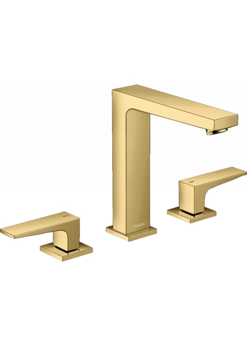 Змішувач для раковини на 3 отвори Hansgrohe Metropol Polished Gold Optic 32515990