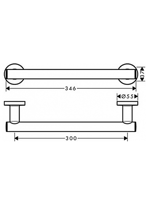 Поручень Hansgrohe Logis Universal 41713000