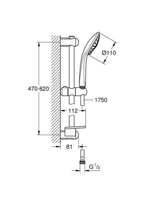 Душовий гарнітур Grohe Euphoria 27231001