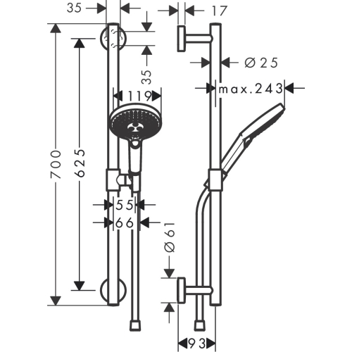 Душовий набір Hansgrohe Raindance Select S 26320000