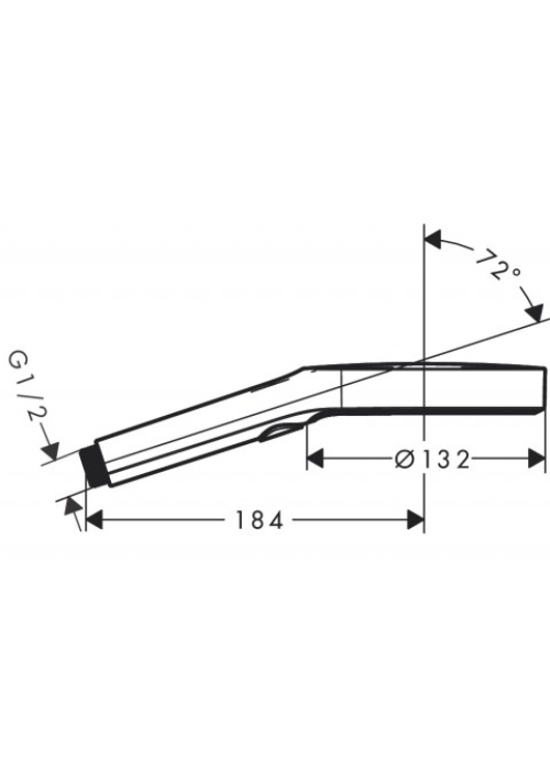 Ручной душ Hansgrohe Rainfinity 26864000 хром