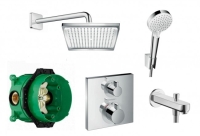 Комплект скрытого монтажа Hansgrohe Ecostat E для ванны 6в1 20190005