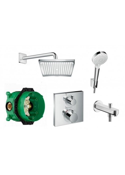 Комплект скрытого монтажа Hansgrohe Ecostat E для ванны 6в1 20190005