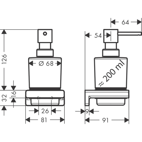 Дозатор для рідкого мила Hansgrohe AddStoris 41745990