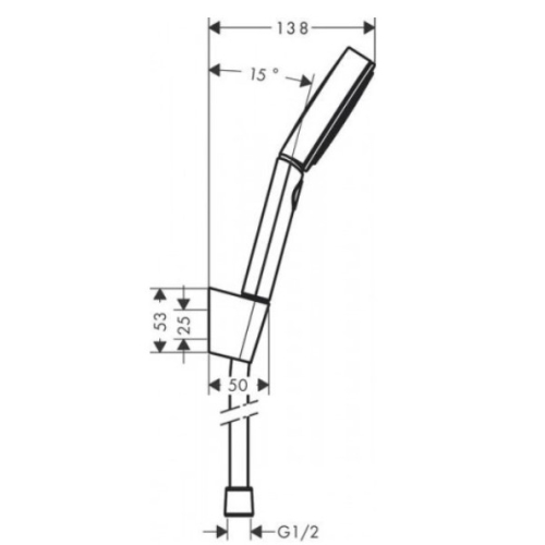 Душовий набір Hansgrohe Pulsify Select із душовим шлангом 160 см 24303000