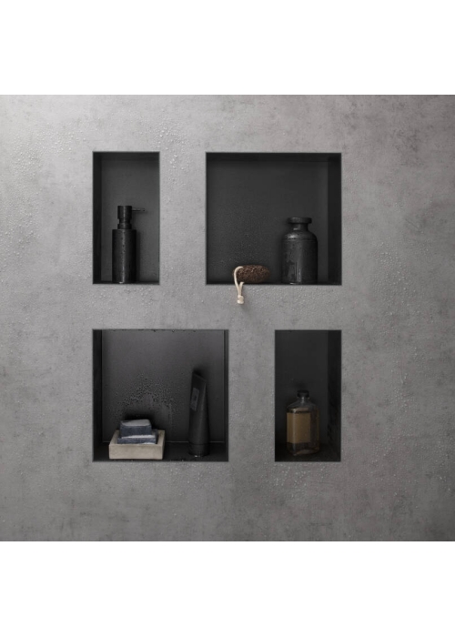 Настінна ніша Hansgrohe XtraStoris Original із вбудованою рамою 30x30x10 см Matt Black 56061670