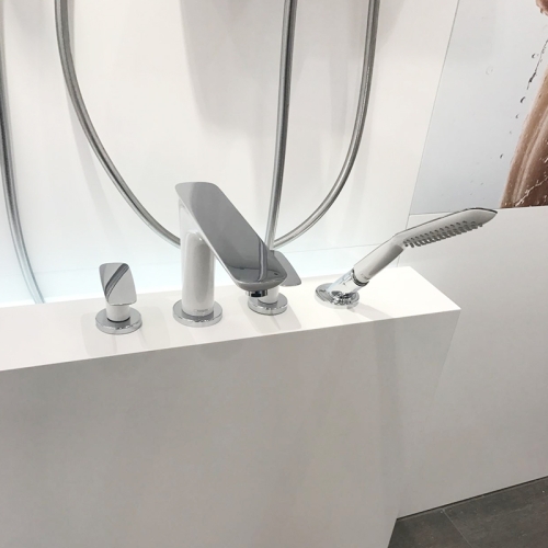 Змішувач на борт ванни Hansgrohe PuraVida White/Chrome 15446400