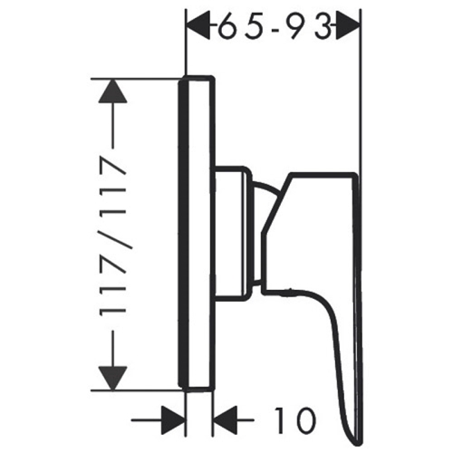 Змішувач прихованого монтажу Hansgrohe Talis E mini E 71764000