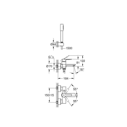 Смеситель для ванны Grohe Lineare New 33850001