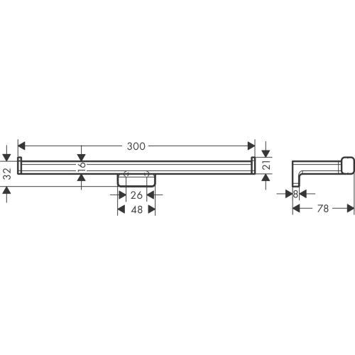 Тримач для запасних рулонів Hansgrohe AddStoris 41748990